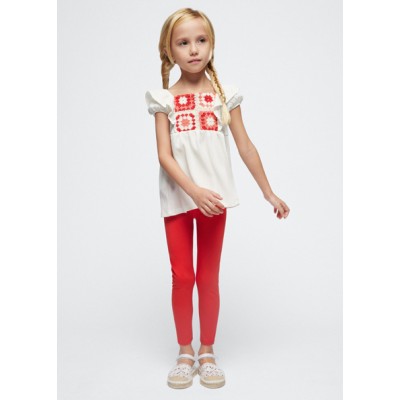 Crochet leggings set - GRENADINE 7Y