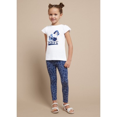 Set of leggings 2 pants - BLUE 7Y