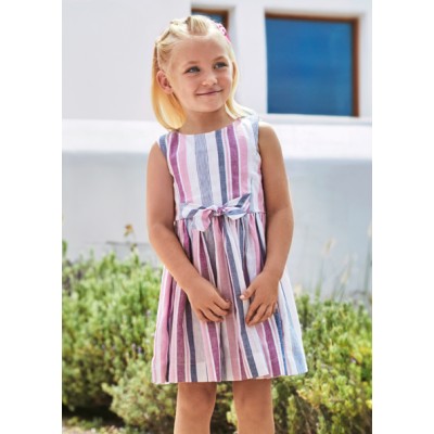 Striped dress - PURPLE 7Y