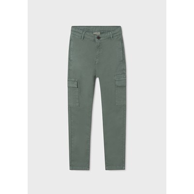 Slim fit cargo pants - khaki 14Y