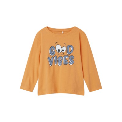 Nkmvagno ls loose top Good vibes - ORANGE 3Y