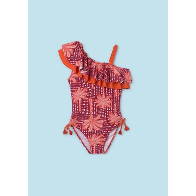 Ruffled swimsuit - PAPRIKA 10Y