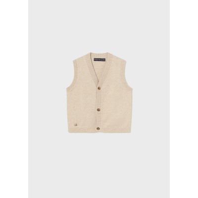 Knitted vest - BEIGE 18M