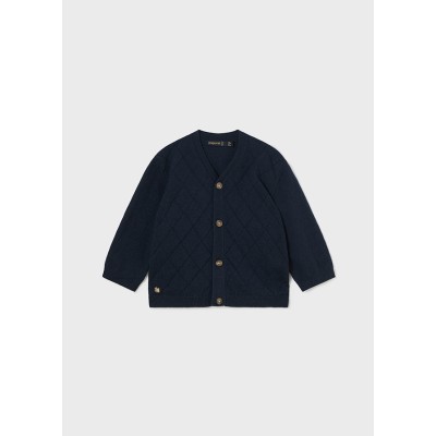 Knitted cardigan - NAVY BLUE 12M