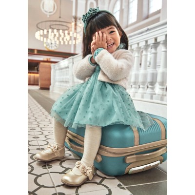 Tulle dress - PETROL 12M