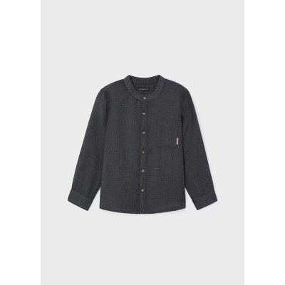 Long sleeve mao collar shirt - GRAY 2Y