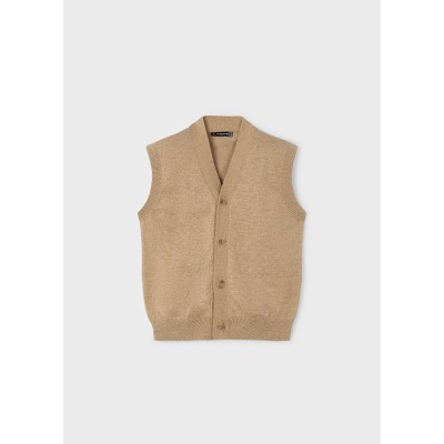 Knitted vest - BEIGE 8Y