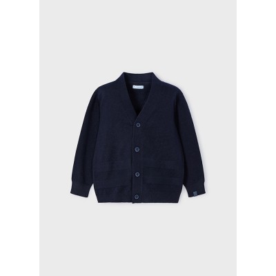 Knitted cardigan - NAVY BLUE 4Y