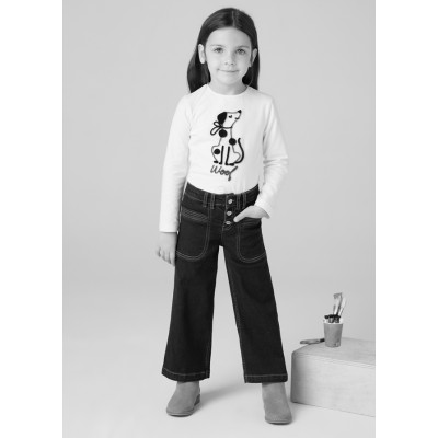 Wide leg pants - DARK JEANS 2Y