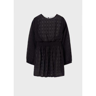 Fantasy gauze dress - BLACK 12Y