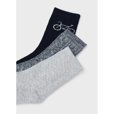 Set of 3 socks - NAVY BLUE 14Y