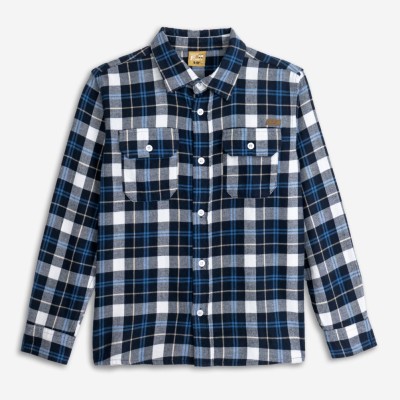 Plaid shirt - BLACK 10Y