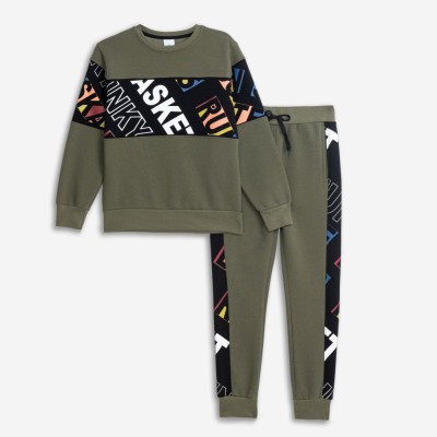 Tracksuit for boys - KHAKI 10Y