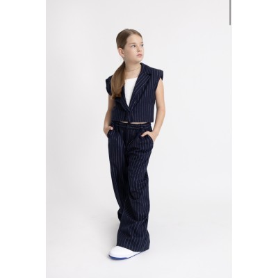 Striped pants - BLUE 12Y