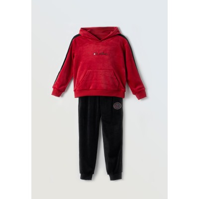 Velvet tracksuit set - RED 14Y