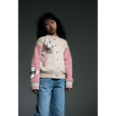 Sweatshirt jacket - BEIGE 8Y