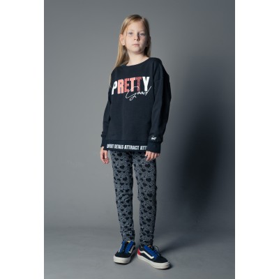 Pretty good leggings set - BLACK 14Y