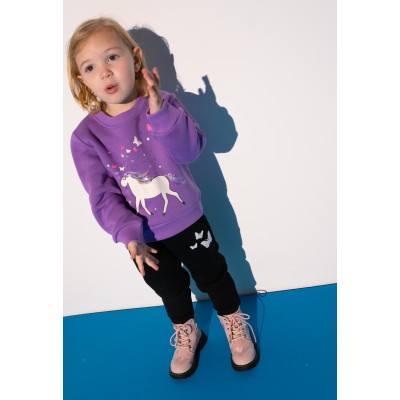 Jumpsuit with hood - PURPLE 5Y