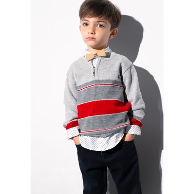 Set of 3 pcs. with pullover - GRAY 4Y