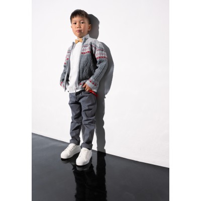 Set of 3 pcs. with cardigan - GRAY 1Y