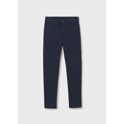 Slanted pocket pants basic - NAVY BLUE 14Y