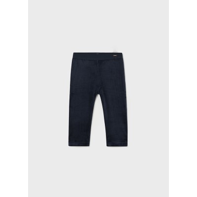 Basic velor leggings - NAVY BLUE 12M