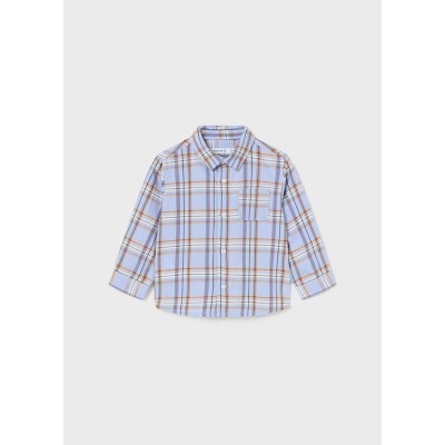 Viela check long sleeve shirt - GRAY 6M