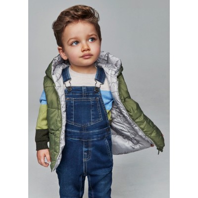 Soft denim dungarees - DARK JEANS 12M