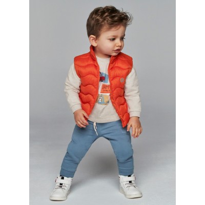 Vest sweatpants set - ORANGE 18M