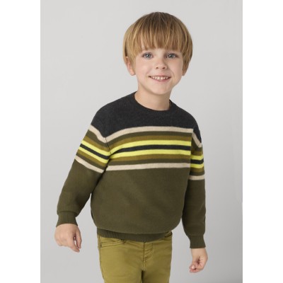 Striped jersey - GREEN 5Y