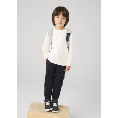 Cargo pants - NAVY BLUE 4Y