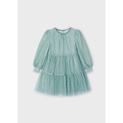 Fantasy tulle dress - PETROL 4Y