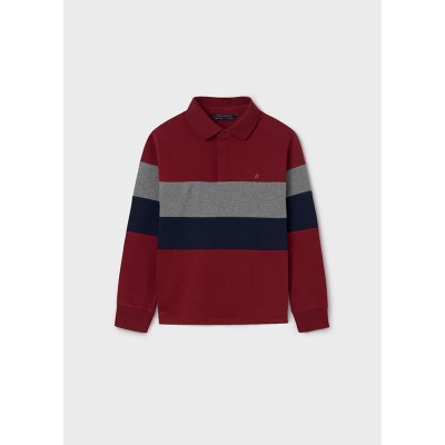 Long sleeve polo combined - RED 18Y