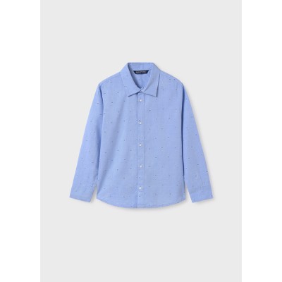 Long sleeve shirt with prints - BLUE 12Y