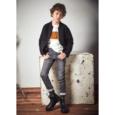 Soft denim pants - GRAY 10Y