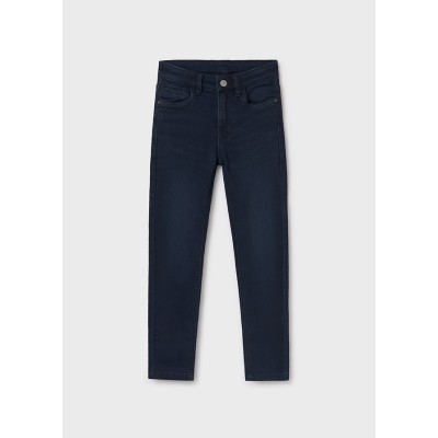 Soft denim pants - BLACK 12Y