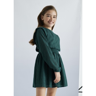 Fantasy gauze dress - GREEN 12Y