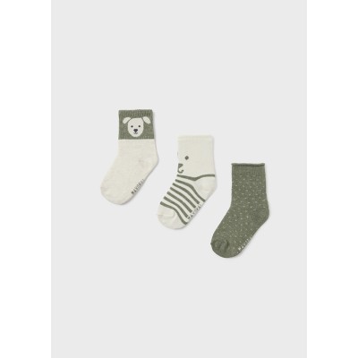 Set of 3 socks - GREEN 6M