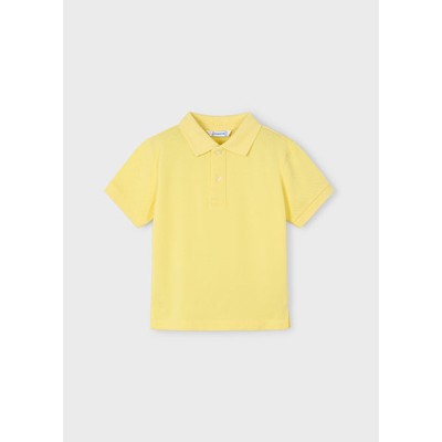 Basic short sleeve polo shirt - YELLOW 4Y