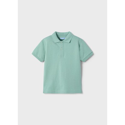 Basic short sleeve polo shirt - GREEN 6Y