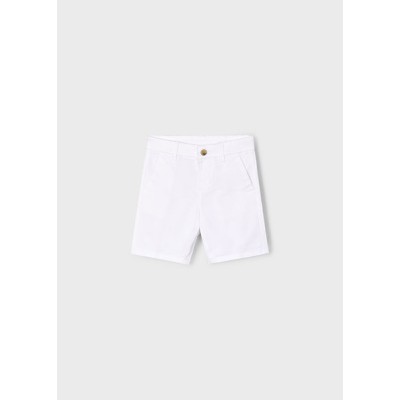 Basic bermuda shorts with slant pockets - WHITE 4Y