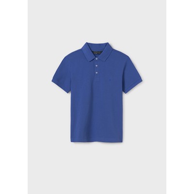 Basic short-sleeved polo shirt - AZUR 16Y