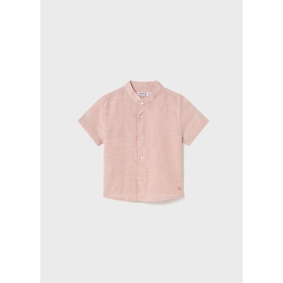 Short-sleeved linen shirt - TILE 4Y