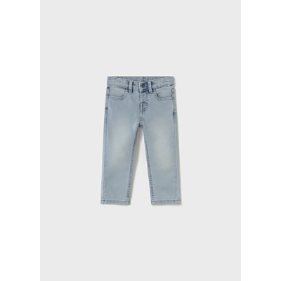 Soft denim 5-pocket pants - CHLORINATED 6M