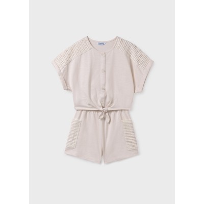 Pocket shorts set - BEIGE 12Y