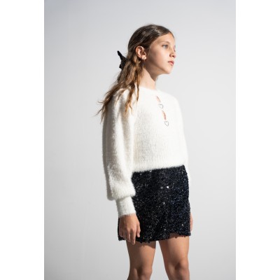 Set of shorts with sequins - WHITE 14Y