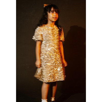 Sequin dress - GOLD 8Y