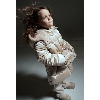 Jacket with pocket - BEIGE 4Y