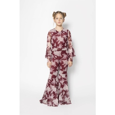 Burgundy tulle set - BURGUNDY 10Y