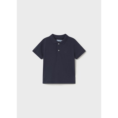 Basic short sleeve polo shirt - NAVY BLUE 24M